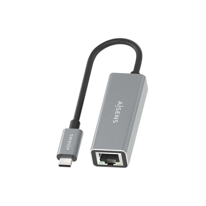 AISENS - CONVERSOR USB3.1 GEN1 USB-C A ETHERNET GIGABIT 10/100/1000 MBPS, GRIS, 15CM AISENS - CONVERSOR USB3.1 GEN1 USB-C A ETHERNET GIGABIT 10/100/1000 MBPS, GRIS, 15CM