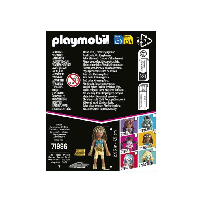 Playmobil 71996 Monster High Cleo De Nile - Figura Coleccionable con Detalles Dorados y Vendas 3 Playmobil 71996 Monster High Cleo De Nile - Figura Coleccionable con Detalles Dorados y Vendas 3