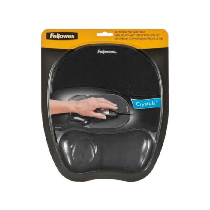 Fellowes Alfombrilla Con Reposamuñecas Gel Negro 5