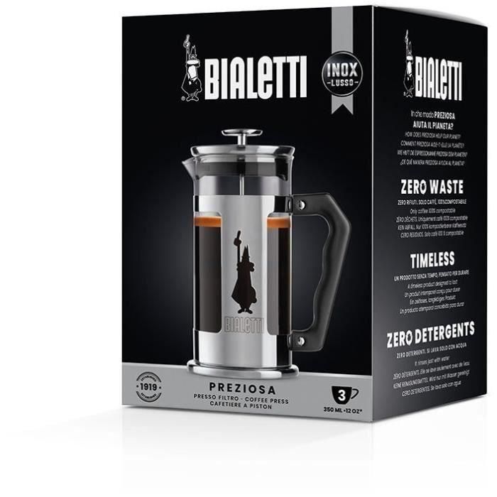 Bialetti 0003160/NP Cafetera de Prensa Francesa, 350 ml, Acero 5