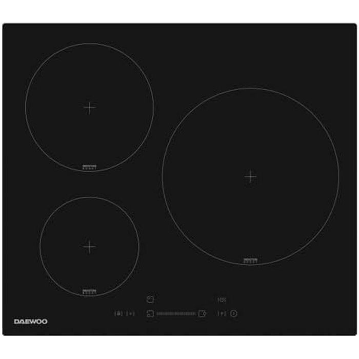 Daewoo Placa de inducción DAE8698902517959 - 3 fuegos - 60 cm - Negra 1 Daewoo Placa de inducción DAE8698902517959 - 3 fuegos - 60 cm - Negra 1