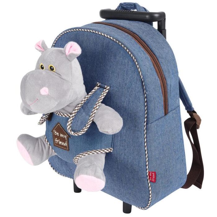 Trolley + Peluche Hipopotamo Holly 38cm 1