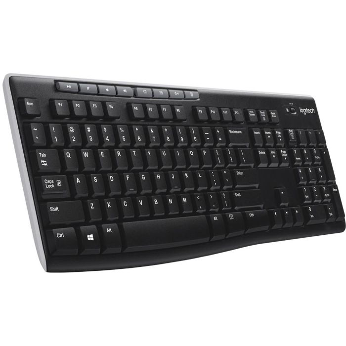 Logitech K270 Teclado Inalámbrico con Receptor Unifying USB, Conexión 2.4 GHz Fiable, Resistente a Salpicaduras, Teclado Numérico 0 Logitech K270 Teclado Inalámbrico con Receptor Unifying USB, Conexión 2.4 GHz Fiable, Resistente a Salpicaduras, Teclado Numérico 0