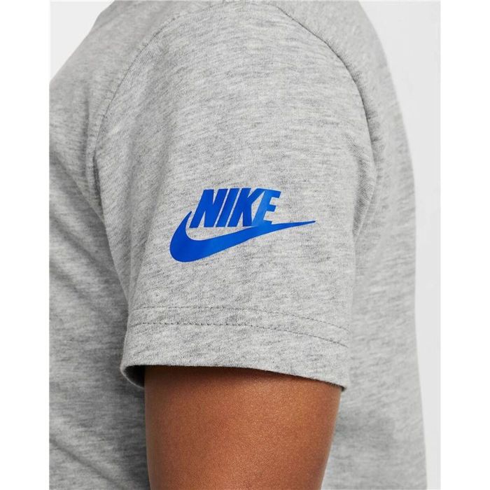 Camiseta de Manga Corta Infantil Nike Air Boxy Gris claro 8 Años 1