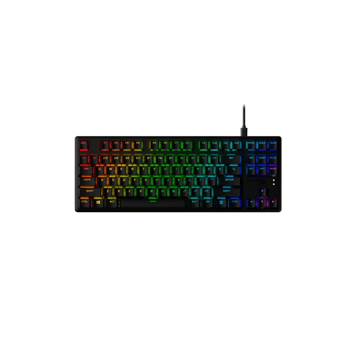 HyperX Alloy Origins Core Teclado Mecánico para Juego, Teclas PBT, Interruptores Mecánicos, Diseño Compacto, Negro - 639N7AA#ABE