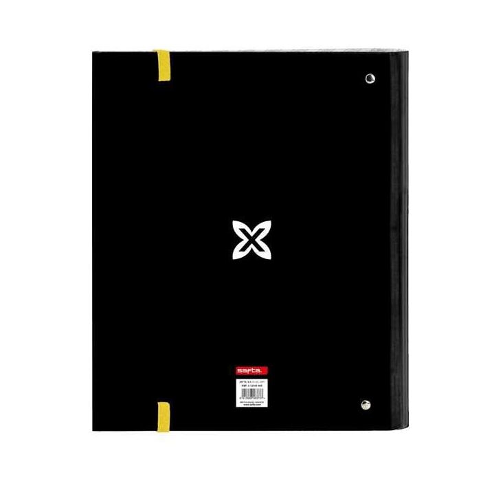 Carpeta de anillas Munich Topo Negro 27 x 32 x 3.5 cm 1