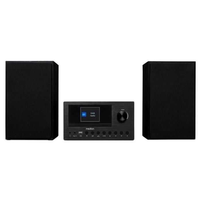Minicadena Hi-Fi - MEDION - Radio por Internet DAB/FM - Reproductor de CD - 2 x 150 W - Negro 0 Minicadena Hi-Fi - MEDION - Radio por Internet DAB/FM - Reproductor de CD - 2 x 150 W - Negro 0