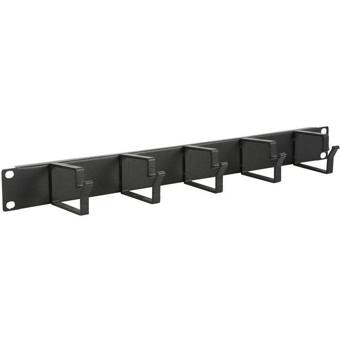 Lanview by Logon 1U 19" CABLE ORGANIZER PANEL, 5 HOOK BLACK Lanview by Logon 1U 19" CABLE ORGANIZER PANEL, 5 HOOK BLACK