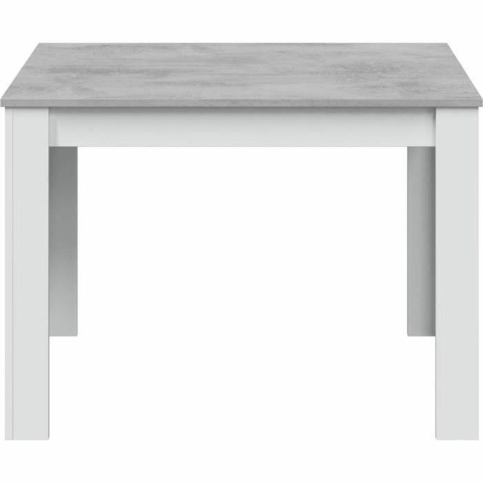 Mesa de Comedor Cloe Rectangular Blanco Artik / Hormigón 109 x 67 x 78 cm