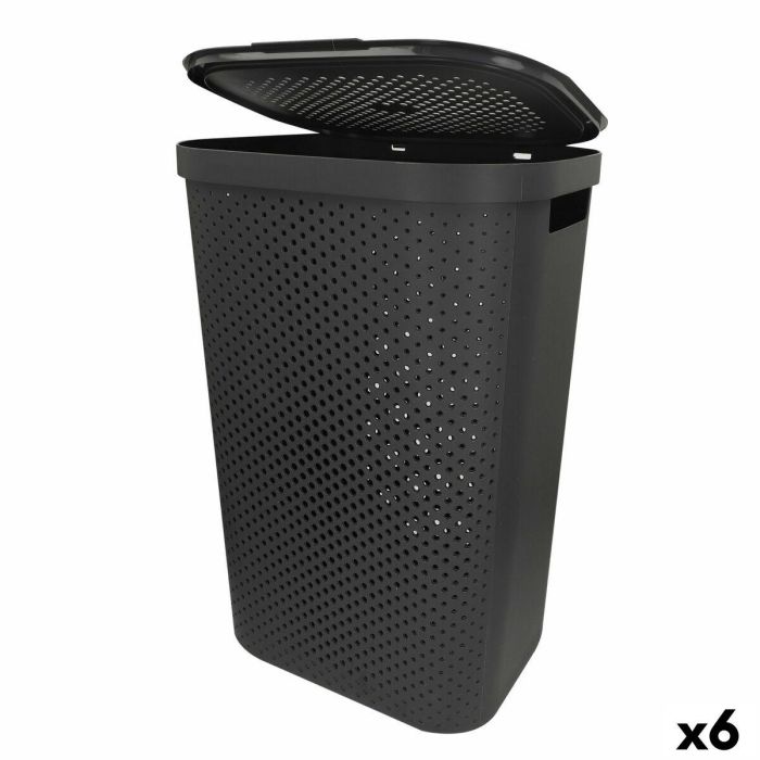 Cesto para la Ropa Sucia Curver INFINITY Gris Plástico 60 L 44 x 60 x 35 cm (6 Unidades) 0 Cesto para la Ropa Sucia Curver INFINITY Gris Plástico 60 L 44 x 60 x 35 cm (6 Unidades) 0