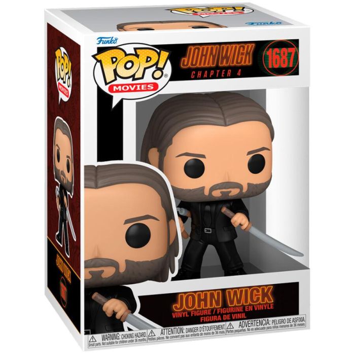 Funko Pop John Wick Chapter 4 - Figura de Vinilo de 9 cm con Caja Original 1 Funko Pop John Wick Chapter 4 - Figura de Vinilo de 9 cm con Caja Original 1