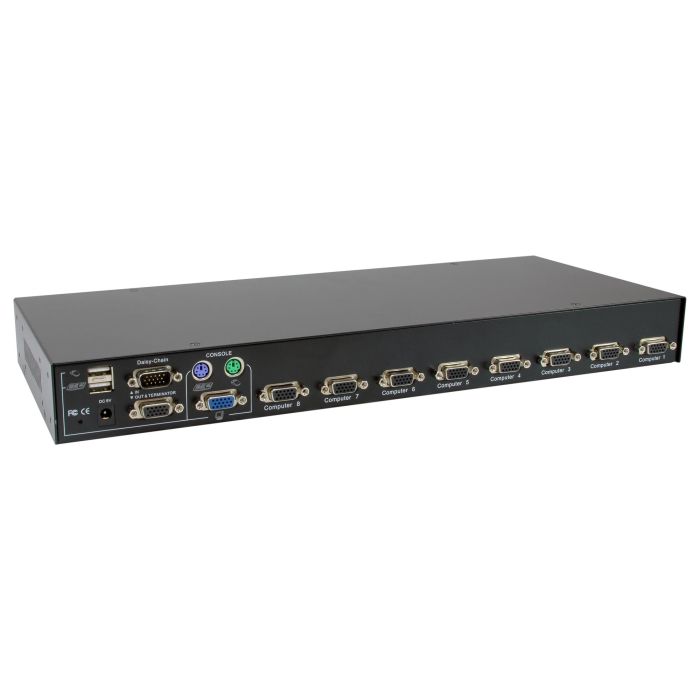 Level One KVM-3208 Switch KVM 8 Puertos PS/2-USB VGA 2048 x 1536 Montaje en Rack Negro 1