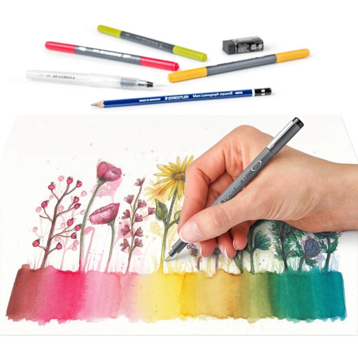 STAEDTLER "Design Journey" Aquarell Set Blumen 100% EFC 2 STAEDTLER "Design Journey" Aquarell Set Blumen 100% EFC 2