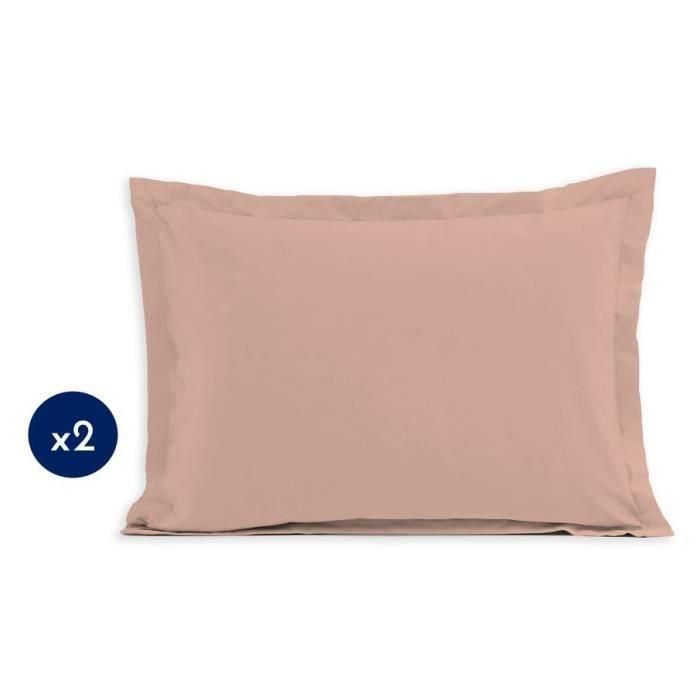 Juego de 2 fundas de almohada - LOVELY HOME - LH71619 - 60 x 80 cm - Rosa