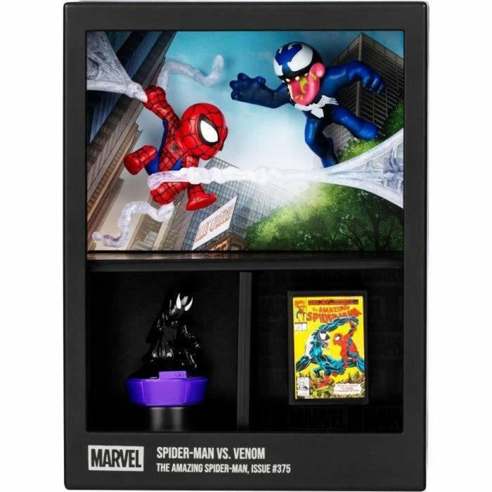FANDROP FAN0630996920671 Figura Star Wars Spider-Man vs Venom Vitrina con escena de culto + mini póster 18 cm 4