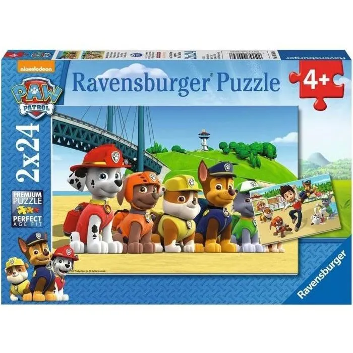 Ravensburger Pat'Patrouille Puzzle Heroic Dogs 2x24 piezas Rompecabezas Infantiles Ravensburger Pat'Patrouille Puzzle Heroic Dogs 2x24 piezas Rompecabezas Infantiles
