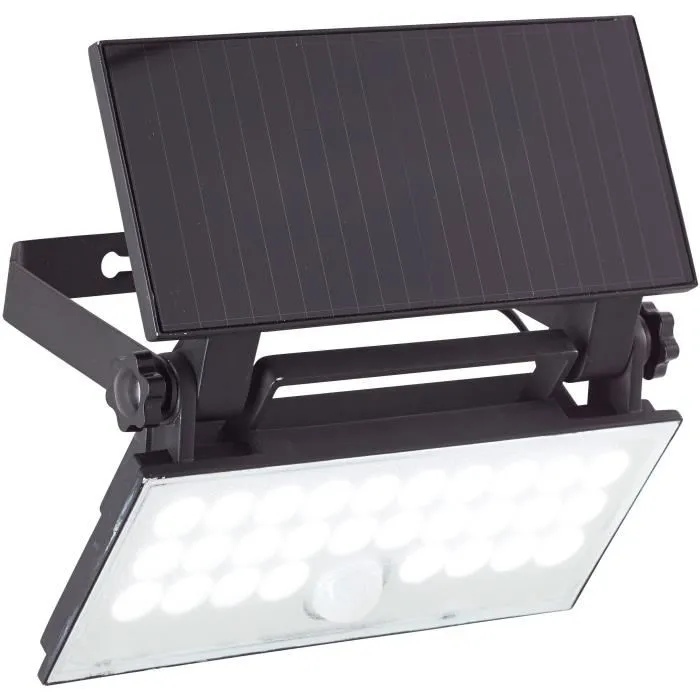 Brilliant Aplique de exterior LUTON BRI4004353437793 LED y Solar con Detector de Movimiento en Negro 3