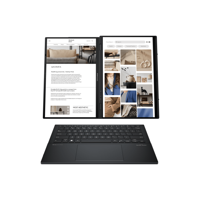 ASUS Zenbook Duo OLED UX8406MA-QL396W - Portátil 14" WUXGA, Intel Core Ultra 9 185H, 32GB RAM, 1TB SSD, Arc Graphics, Windows 11 Home, Gris Tintero - Teclado QWERTY español 3 ASUS Zenbook Duo OLED UX8406MA-QL396W - Portátil 14" WUXGA, Intel Core Ultra 9 185H, 32GB RAM, 1TB SSD, Arc Graphics, Windows 11 Home, Gris Tintero - Teclado QWERTY español 3