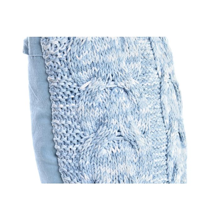 DKD Home Decor Cojín Decorativo Alpino Azul Celeste 45x45 cm de Poliéster 430g, Pack de 4 Unidades para Sofá o Cama 3 DKD Home Decor Cojín Decorativo Alpino Azul Celeste 45x45 cm de Poliéster 430g, Pack de 4 Unidades para Sofá o Cama 3