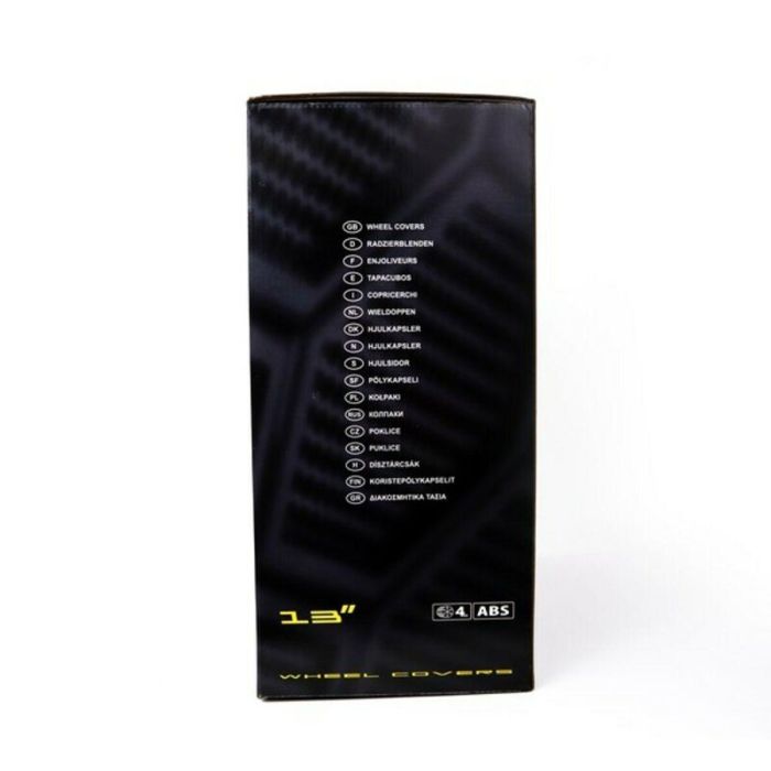Tapacubos OMP Stinger Speed Negro Plateado 13" (4 uds) 3 Tapacubos OMP Stinger Speed Negro Plateado 13" (4 uds) 3