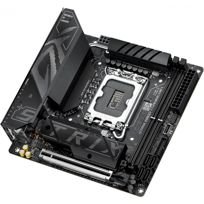 ASUS ROG STRIX B860-I GAMING WiFi Placa Base mini ITX Intel B860 LGA 1851 para Core Ultra DDR5 Wi-Fi 7 2.5G LAN 6