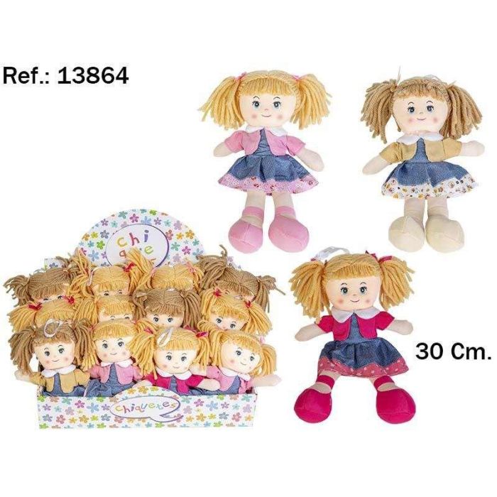 Muñeca martina en 3 colores 30cm Muñeca martina en 3 colores 30cm