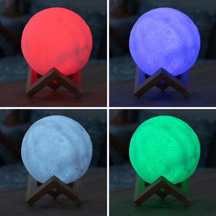 Innovagoods Lámpara LED Recargable Luna Moondy Luces para Decoración (6 Unidades) 9 Innovagoods Lámpara LED Recargable Luna Moondy Luces para Decoración (6 Unidades) 9