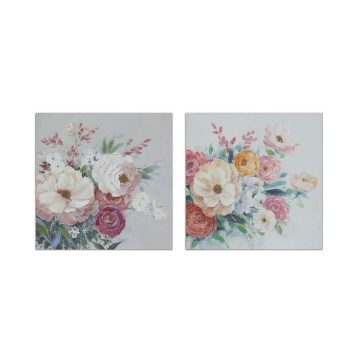 Cuadro Shabby DKD Home Decor Multicolor 2.8 x 80 x 80 cm (2 Unidades) Cuadro Shabby DKD Home Decor Multicolor 2.8 x 80 x 80 cm (2 Unidades)