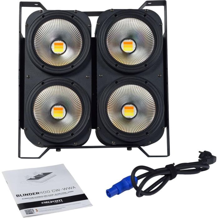 Blinder Cob 4X 100W Blanco Frío/Blanco Cálido/Ámbar 3 Blinder Cob 4X 100W Blanco Frío/Blanco Cálido/Ámbar 3