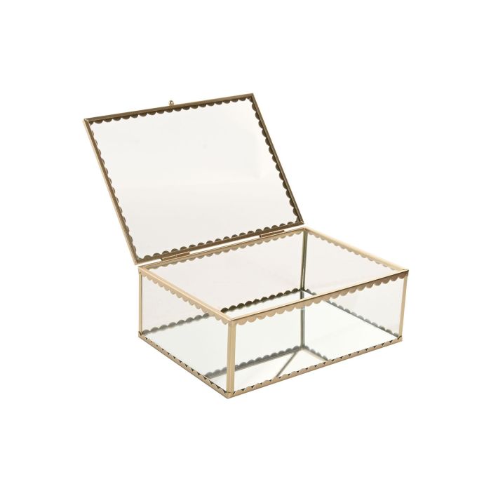 Joyero Glam DKD Home Decor Dorado 16 x 8 x 20 cm 2