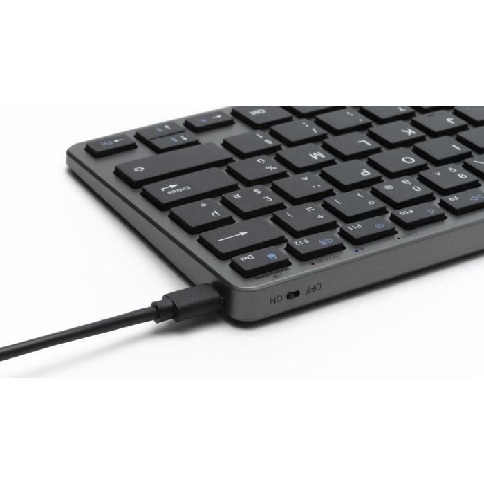Teclado TKL - BLUESTORK - Bluetooth + PC 2.4Ghz - Gris y Negro 2 Teclado TKL - BLUESTORK - Bluetooth + PC 2.4Ghz - Gris y Negro 2