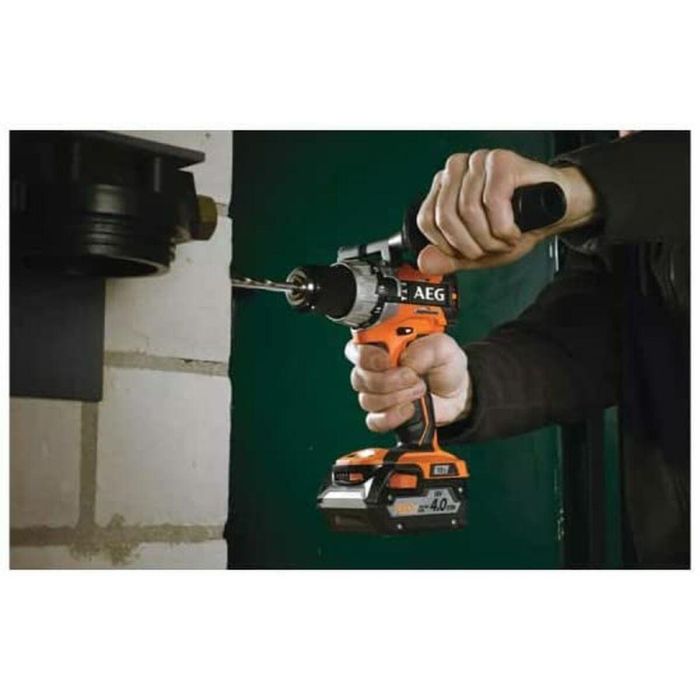 Taladro percutor AEG Brushless 18V - 2 baterías 4.0Ah - 1 cargador BSB18C2BL-402C 2
