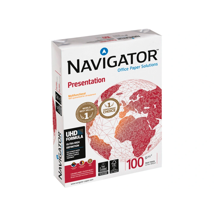 Navigator Papel DIN A4 100 gramos Multiuso Ink-jet y Láser, Paquete 500 Hojas 3