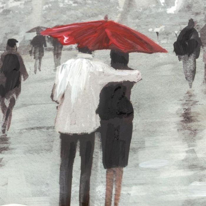 DKD Home Decor Cuadro New York London Gris Beige 63 x 63 cm (2 Unidades) 2