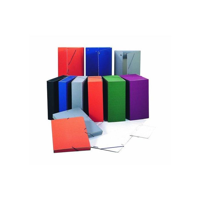 Carpeta De Proyectos Carchivo Tela A4 Broches 9 Cm Gris