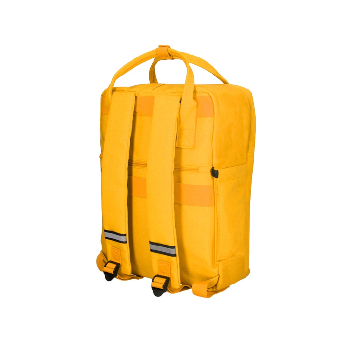 Antartik Mochila 2 asas y bolsillos exteriores mostaza 300x115x390 mm 5