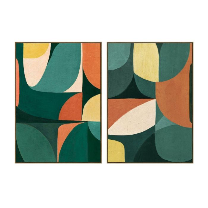 Cuadro Home ESPRIT Verde Moderno Urbano 100 x 4 x 140 cm (2 Unidades) 0 Cuadro Home ESPRIT Verde Moderno Urbano 100 x 4 x 140 cm (2 Unidades) 0