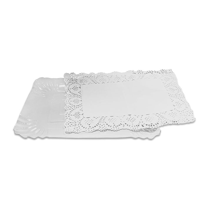 Set de 4 bandejas rectangulares Blonda 14x21 cm Algon (48 Cajas) 3 Set de 4 bandejas rectangulares Blonda 14x21 cm Algon (48 Cajas) 3