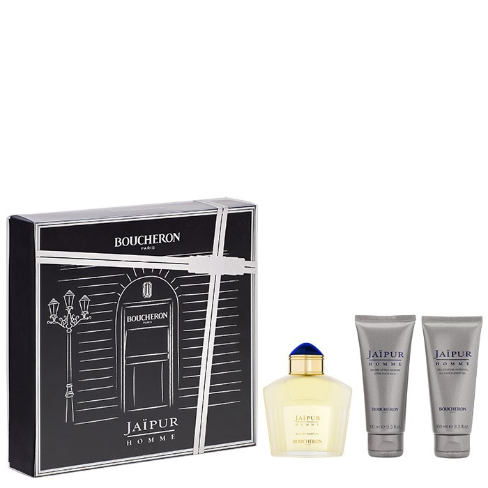 Boucheron Jaipur Homme Eau de Parfum 100Ml + Allover Shower Gel Tube 100Ml + After Shave Balm Tube 100Ml 1 Boucheron Jaipur Homme Eau de Parfum 100Ml + Allover Shower Gel Tube 100Ml + After Shave Balm Tube 100Ml 1