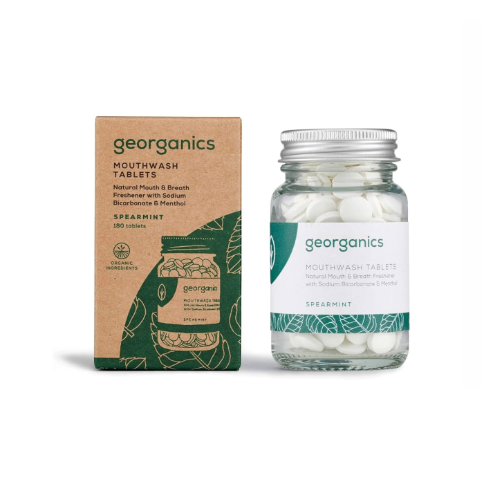 Georganics Enjuague Bucal En Pastillas Hierbabuena 180 Unidades