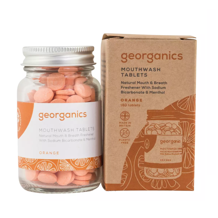 Georganics Enjuague Bucal En Pastillas Naranja 180 Uds