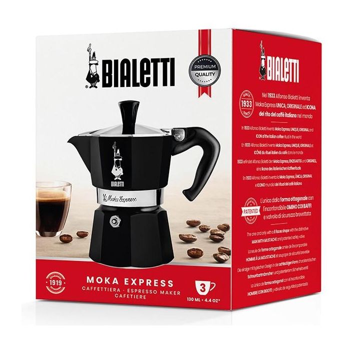 Bialetti Moka Express 3TZ nera 4 Bialetti Moka Express 3TZ nera 4
