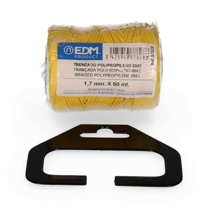 Edm 8842 Cordón Trenzado Polipropileno Amarillo 1,7 mm x 50 m 0 Edm 8842 Cordón Trenzado Polipropileno Amarillo 1,7 mm x 50 m 0
