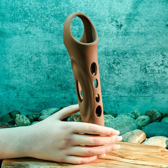 Funda para pene Zero Tolerance Marrón Ø 4,1 cm 20 Funda para pene Zero Tolerance Marrón Ø 4,1 cm 20