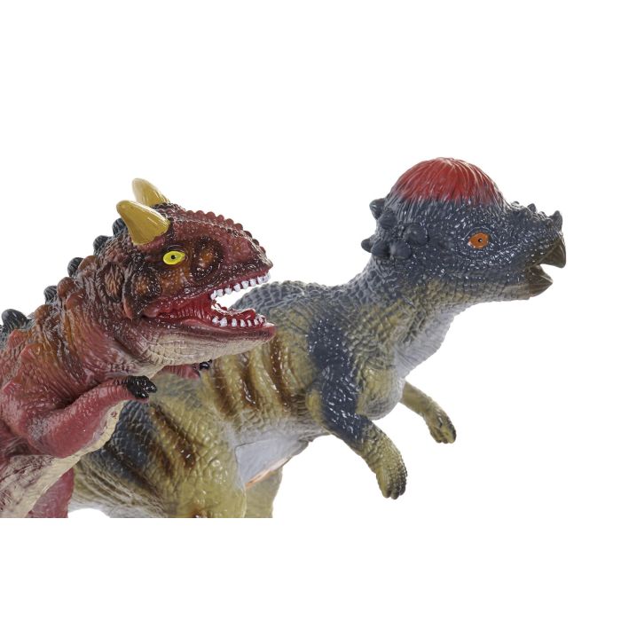 DKD Home Decor Juguete Dinosaurio Multicolor Blando PVC Kids 13 x 17 x 28 cm 1