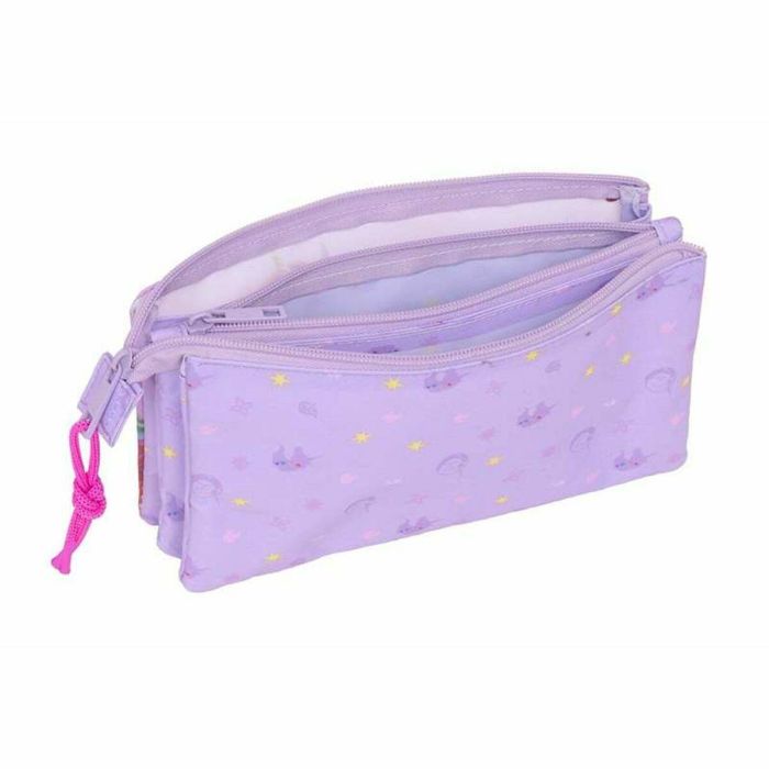 Portatodo Triple Unicorn Academy Lila 22 x 12 x 3 cm 1 Portatodo Triple Unicorn Academy Lila 22 x 12 x 3 cm 1