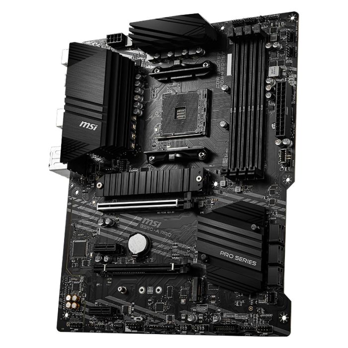 MSI Placa Base AM4 B550-A PRO para AMD Ryzen, DDR4, Chipset B550, ATX MSI Placa Base AM4 B550-A PRO para AMD Ryzen, DDR4, Chipset B550, ATX