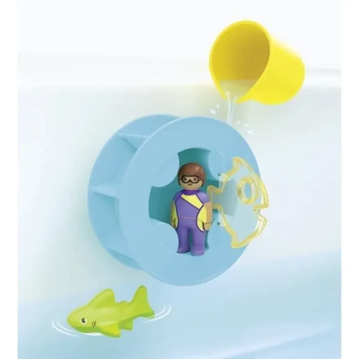 Playmobil Junior Rueda de Agua con Bebé Tiburón y Buzo, Juguete para Niños a Partir de 1 Año 1 Playmobil Junior Rueda de Agua con Bebé Tiburón y Buzo, Juguete para Niños a Partir de 1 Año 1
