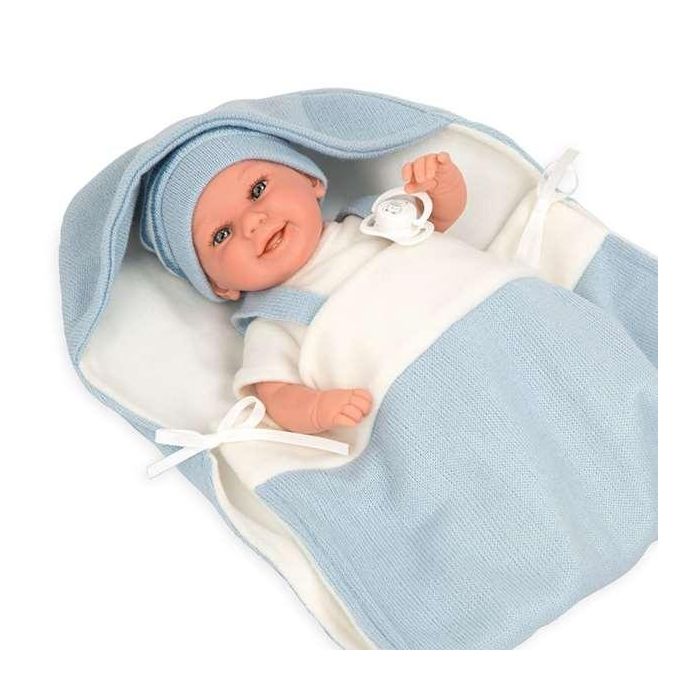 Muñeca elegance babyto azul con manta incluye chupete (muñeco de peso)35 cm 7 Muñeca elegance babyto azul con manta incluye chupete (muñeco de peso)35 cm 7