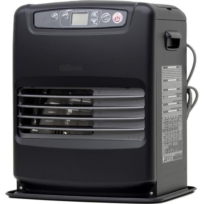 Estufa de gasóleo electrónica - QLIMA - 2500 W - Depósito de 5 L - Programable - Negra 1 Estufa de gasóleo electrónica - QLIMA - 2500 W - Depósito de 5 L - Programable - Negra 1